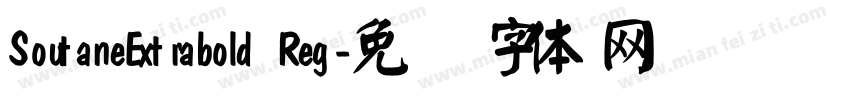 SoutaneExtrabold Reg字体转换